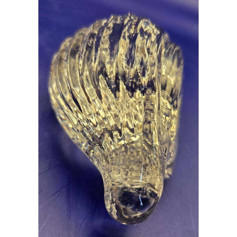 Handblown Seashell Glass The Style Of Murano. Bubbles, Swirls & Ribbing #22 - Picture 3 of 12